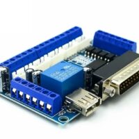 MACH3 Interface Board CNC 5 Axis with Optocoupler for Stepper Motor Driver and USB cable