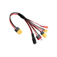 Blue 1M Double End Test lead Wire 4mm Banana Plug Alligator Clip Crocodile 15A