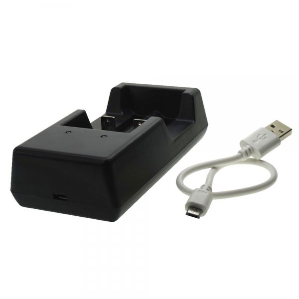 TOMO V6-2 Dual USB 2-Slot Battery Charger | AA, AAA, 18650, 14500 & More