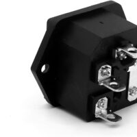 AC 250V 15A IEC320 C14 Male Power Cord Inlet Socket