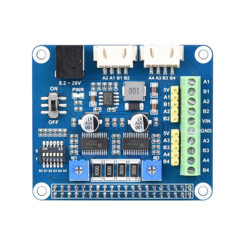 Waveshare HRB8825 Stepper Motor HAT For Raspberry Pi - Image 3