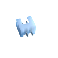 XH-A-2.5mm-2 pin Wafer Male Connector Through Hole Straight