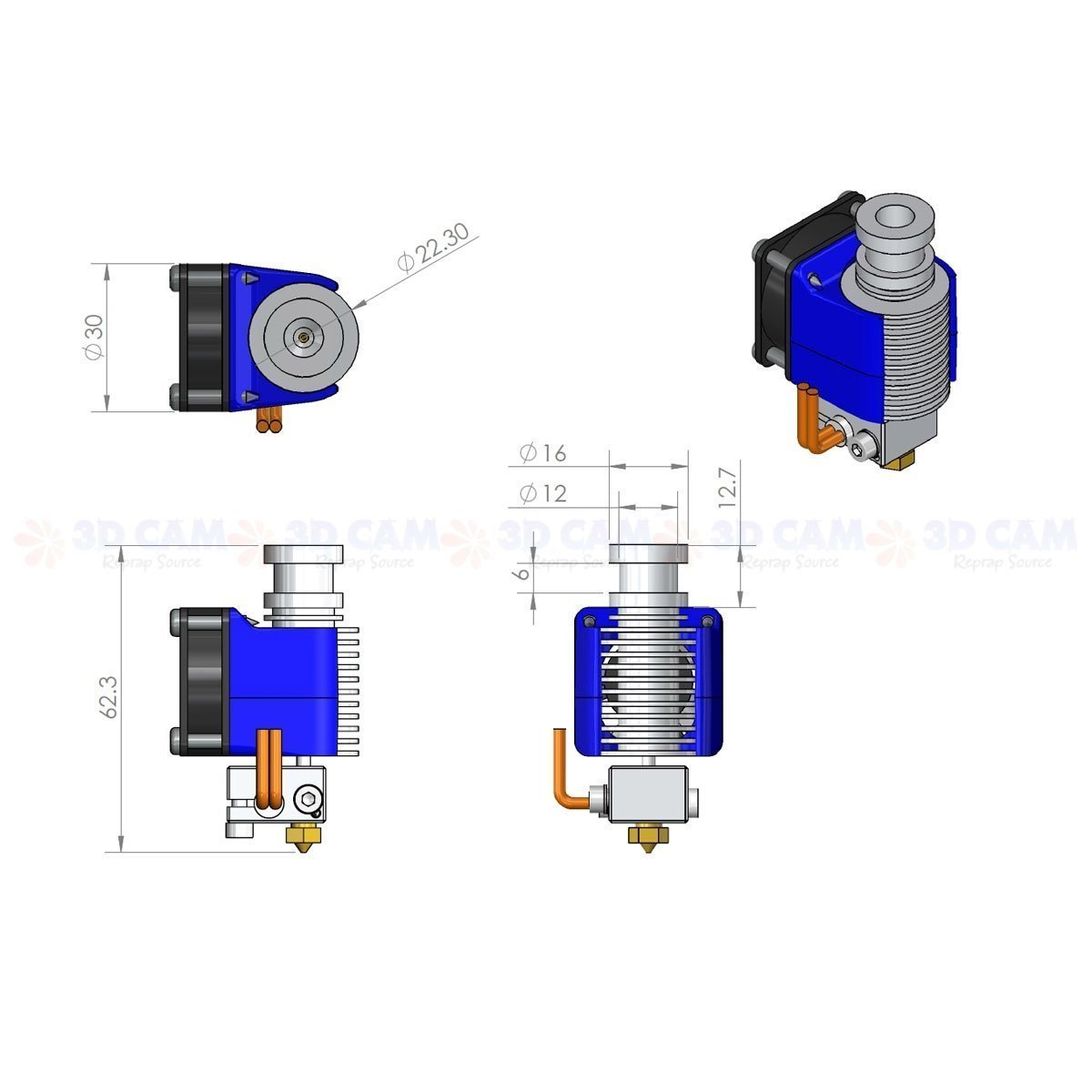 1.75mm Direct Extruder Full Kit - Image 6