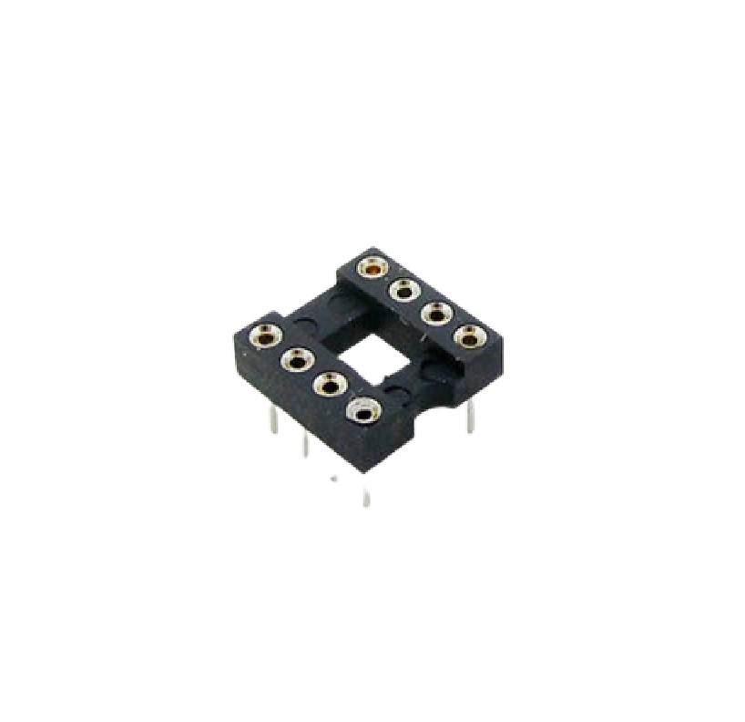 DIP 8 IC Socket 8 Pin Precision Turned Pin Open Frame PCB Mount Socket 2.54mm Pitch