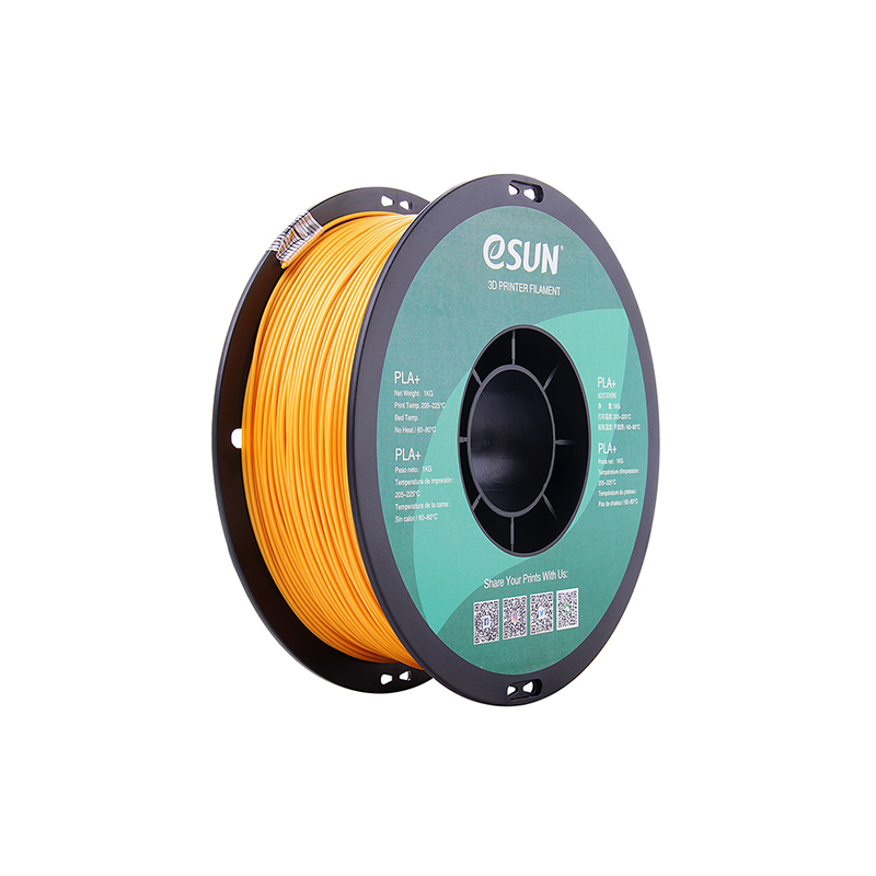 eSUN PLA+ 1.75mm 3D Printer Filament - 1kg - Gold | Premium Strength & Metallic Aesthetic