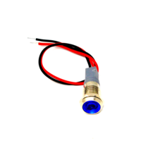 10MM Blue LED Metal Signal Indicator | 3V-9V Stainless Steel Pilot Lamp (IP65)