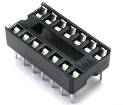 16 Pin DIP IC Socket Base Adaptor PCB Mount IC Holder JDEC Compliant (Pack of 5)
