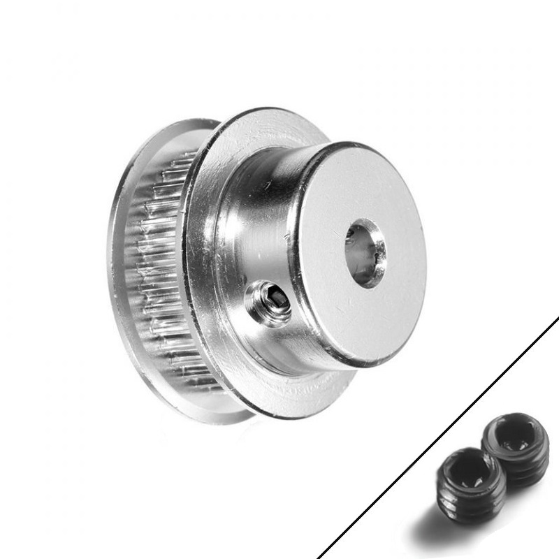 GT2 Timing Pulley - 36 Teeth, 6.35mm (1/4") Bore, for 6mm Belt Width (High-Performance Aluminum)