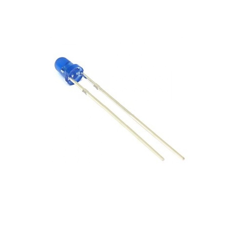 3mm Round DIP Blue LED | High Brightness | Pack of 50