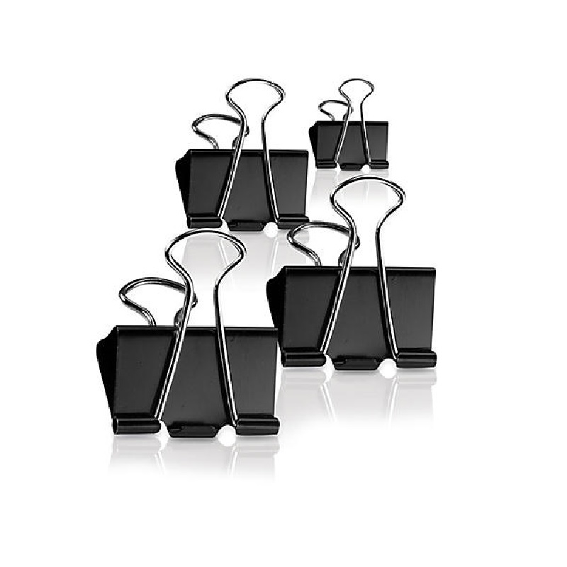 25mm Metal Binder Clips | 4-Pack | Secure Glass Bed Clips for 3D Printers