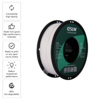 eSun PLA+ 1.75mm 3D Printing Filament 1kg-White