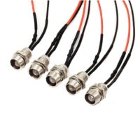5MM RGB Quick-Flash LED Metal Indicator Light | 12V-18V with 20CM Leads (Pack of 5)