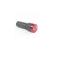 AD16-30SM 22MM LED Signal Indicator with Built-in Buzzer | 12V AC/DC Red Pilot Lamp