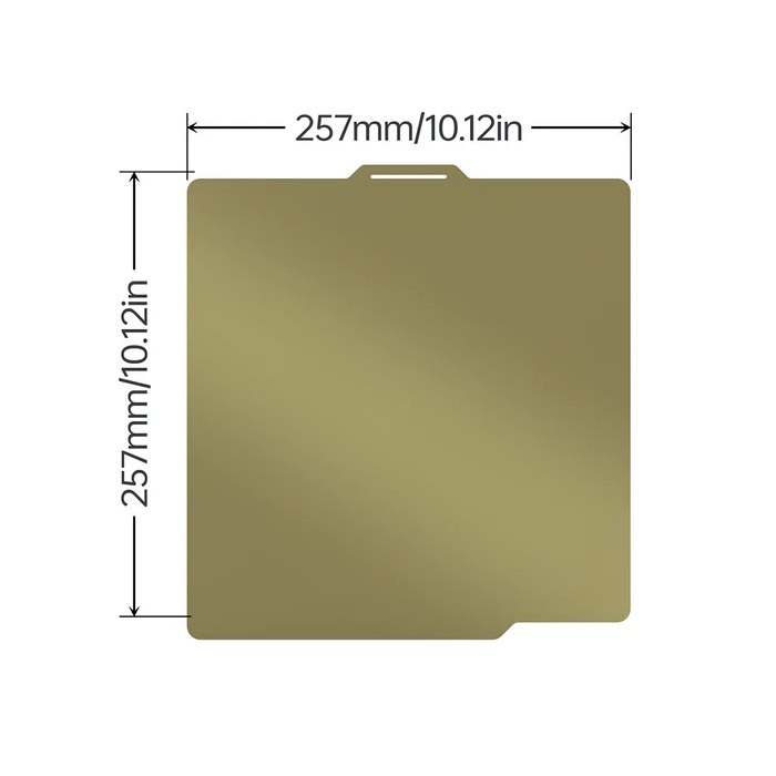 BIQU Dual-Textured PEI Grid | 257x257mm Build Plate for Bambu Lab P1P/P1S/X1C/A1 - Image 4