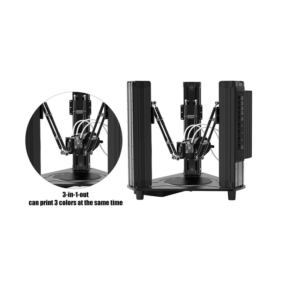 DOBOT MOOZ-3 | Modular Color-Mixing 3D Printer | 3-in-1-Out Delta Structure | CMY Gradient Printing - Image 7