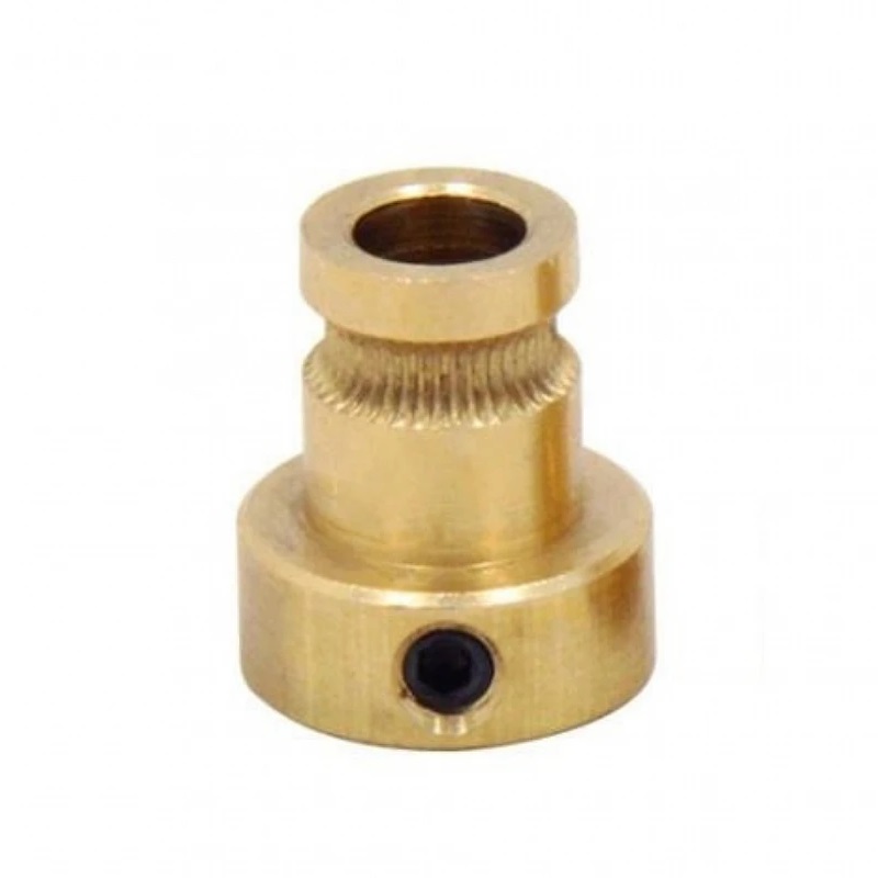 Copper Extruder Drive Gear | 3.0mm Filament Feeder Wheel (5mm Bore) - Image 2