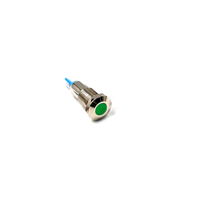 12MM Green LED Metal Signal Indicator | 220V AC Stainless Steel Pilot Lamp (IP65) - Image 2