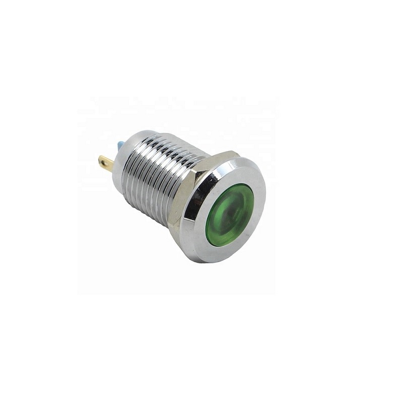 12MM Yellow LED Metal Signal Indicator | 220V AC Stainless Steel Pilot Lamp (IP65) - Image 2