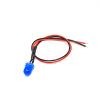 5MM Blue LED Indicator Light | 3V Status Signal Lamp with 20CM Leads (Pack of 5)