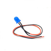 5MM Blue LED Indicator Light | 3V Status Signal Lamp with 20CM Leads (Pack of 5)