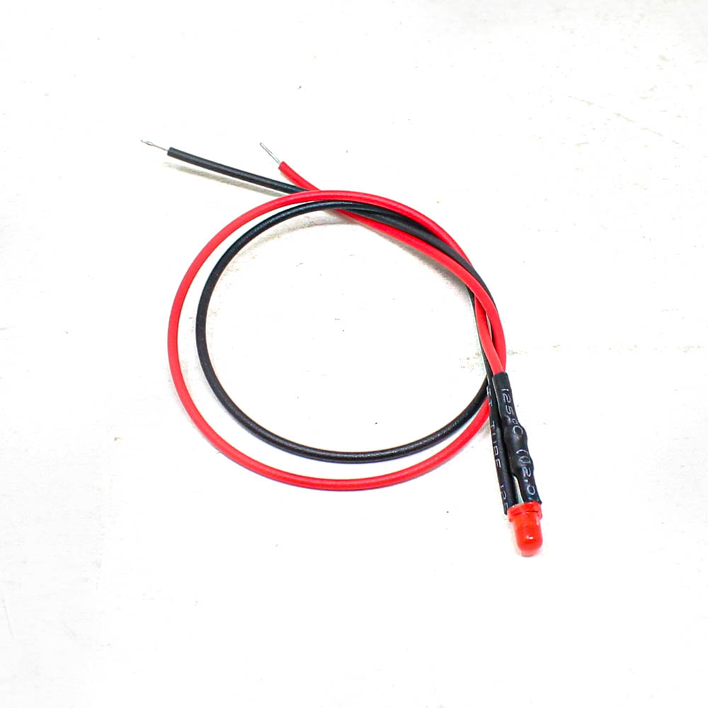 5MM Red LED Indicator Light | 48V-72V Status Signal Lamp with 20CM Leads (Pack of 5) - Image 2