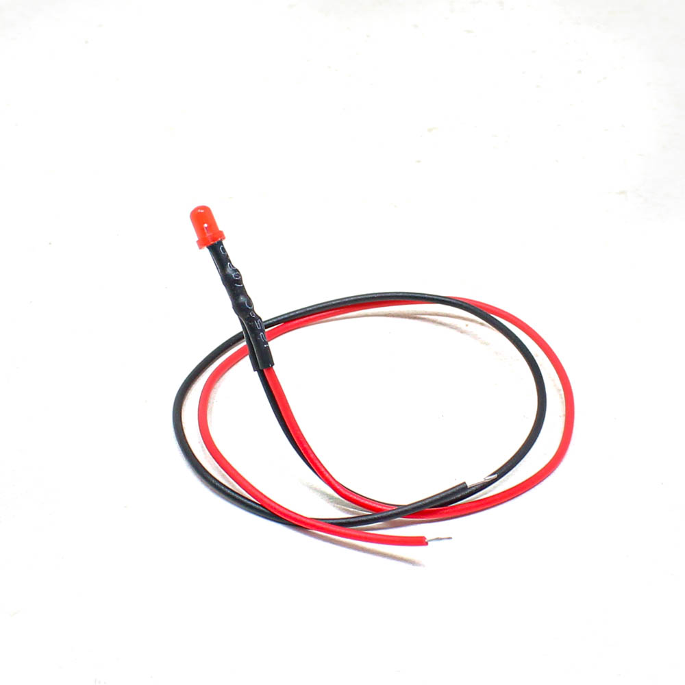 5MM Red LED Indicator Light | 48V-72V Status Signal Lamp with 20CM Leads (Pack of 5)