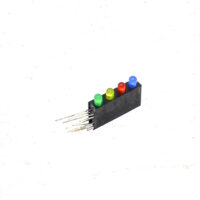 3MM Four Hole Lamp Holder with Light ?Blue+Red+Yellow+Green Left + Right -?(Pack of 5)