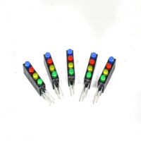 3MM Four Hole Lamp Holder with Light ?Blue+Red+Yellow+Green Left + Right -?(Pack of 5)