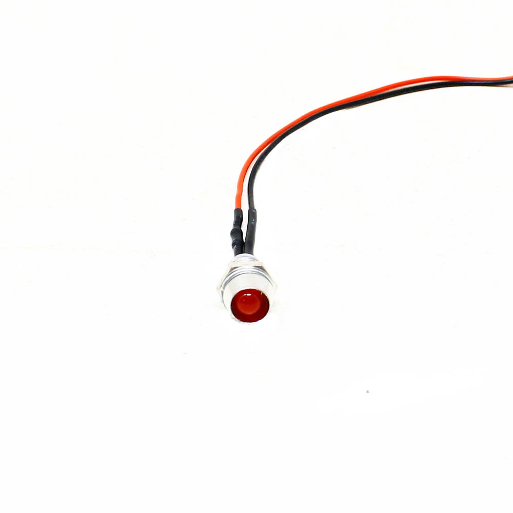 5MM Red LED Metal Signal Indicator | 12V-18V LED Pilot Lamp (Pack of 5) - Image 3