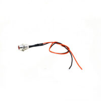 5MM Red LED Metal Signal Indicator | 12V-18V LED Pilot Lamp (Pack of 5)