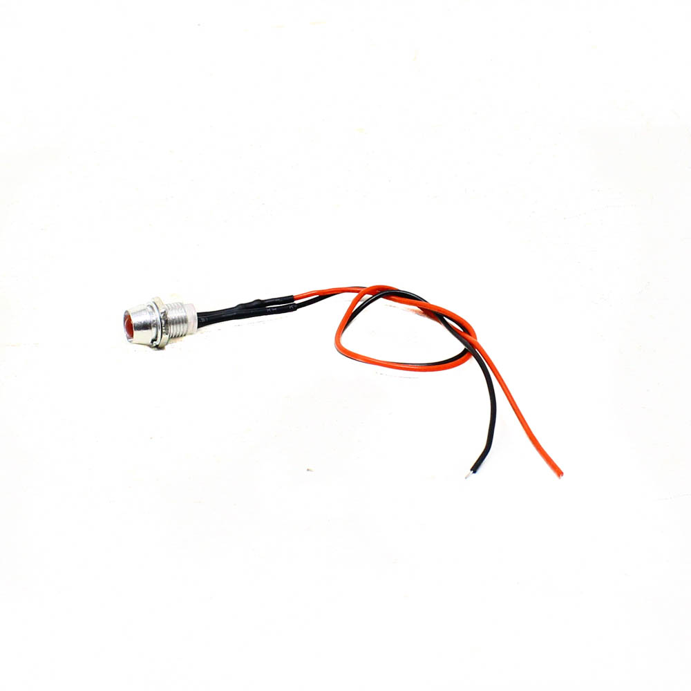 5MM Red LED Metal Signal Indicator | 12V-18V LED Pilot Lamp (Pack of 5) - Image 2