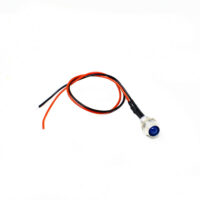 5MM Blue LED Indicator Light | 12V-18V Status Signal Lamp with 20CM Leads (Pack of 5)