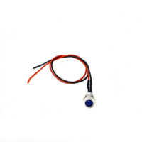 5MM Blue LED Indicator Light | 12V-18V Status Signal Lamp with 20CM Leads (Pack of 5)
