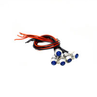 5MM Blue LED Indicator Light | 12V-18V Status Signal Lamp with 20CM Leads (Pack of 5)
