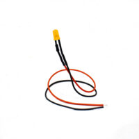 5MM Orange LED Indicator Light | 3V Status Signal Lamp with 20CM Leads (Pack of 5)