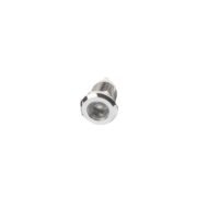 12MM White LED Metal Signal Indicator | 10V-24V Stainless Steel Pilot Lamp (IP65)