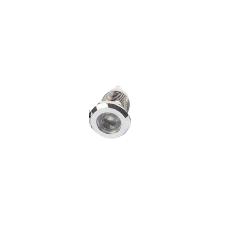12MM White LED Metal Signal Indicator | 10V-24V Stainless Steel Pilot Lamp (IP65)