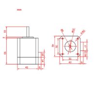 MakerBase MKS Closed Loop Nema 17 SERVO42 Motor with Adapter for 3D Printers (Without Display) V1.1