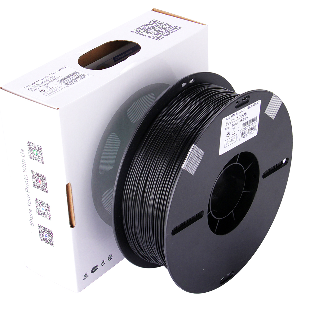 eSUN PLA+ 1.75mm 3D Printer Filament - 1kg - Black | Professional Grade PLA+ - Image 6