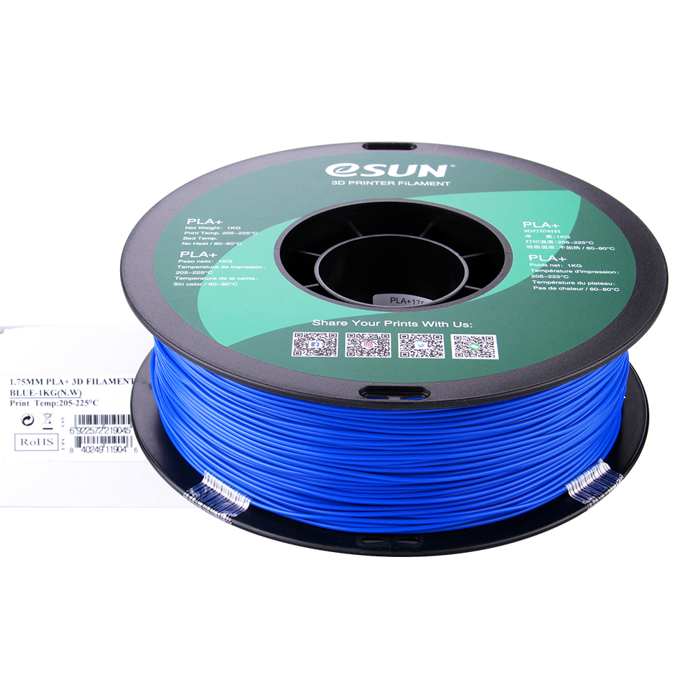 eSun PLA+ 1.75mm 3D Printing Filament 1kg-Blue - Image 2