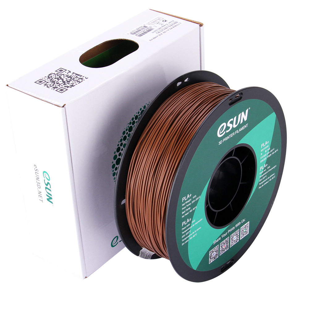 eSUN PLA+ 1.75mm 3D Printer Filament - 1kg - Brown | High-Toughness Professional PLA - Image 7