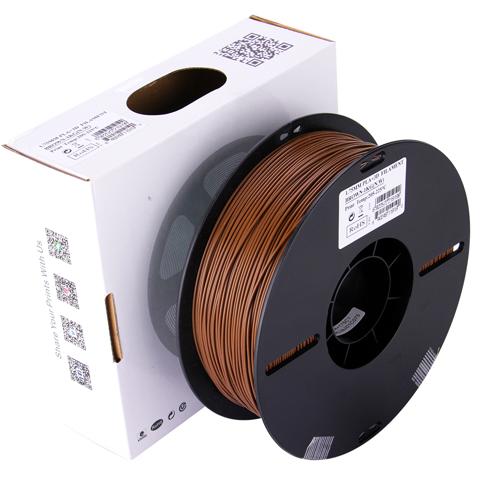 eSUN PLA+ 1.75mm 3D Printer Filament - 1kg - Brown | High-Toughness Professional PLA - Image 6