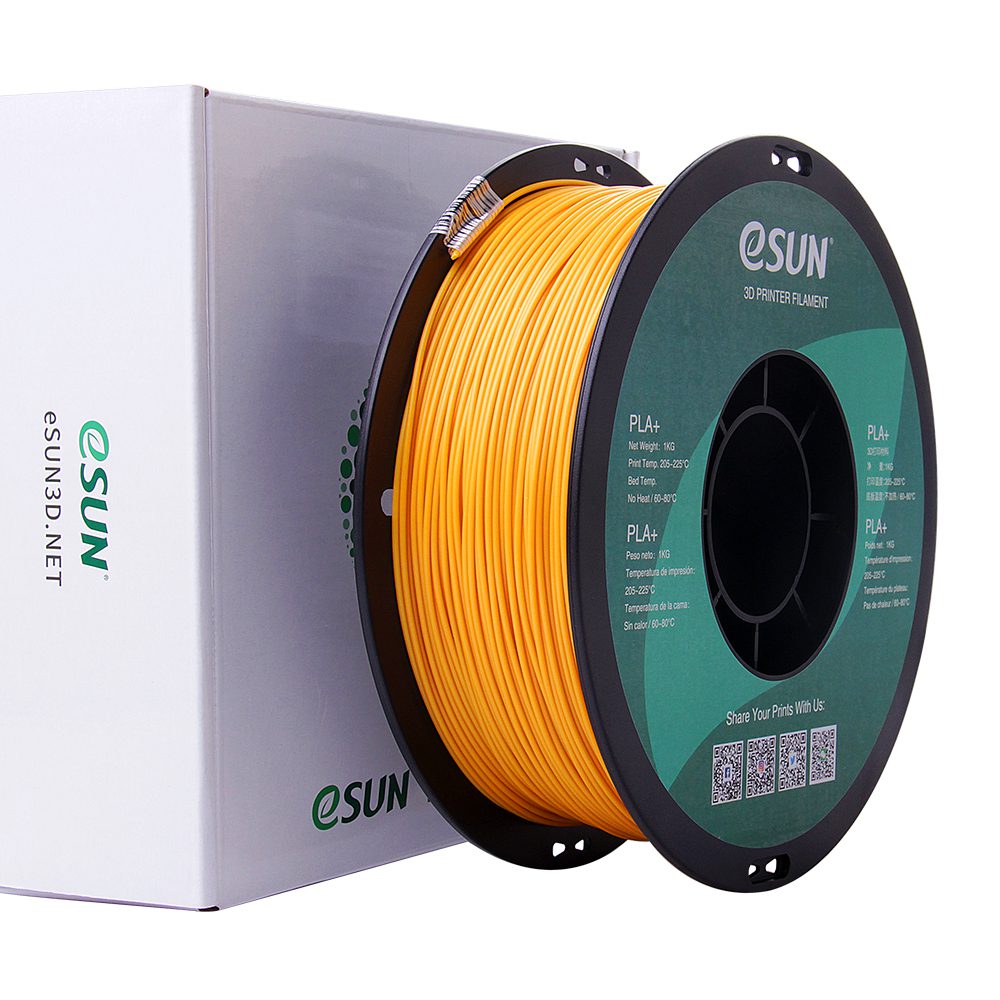 eSUN PLA+ 1.75mm 3D Printer Filament - 1kg - Gold | Premium Strength & Metallic Aesthetic - Image 7
