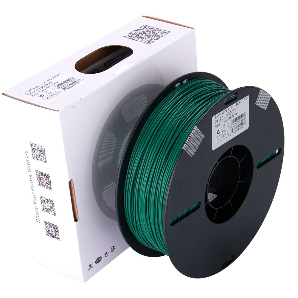 eSun PLA+ 1.75mm 3D Printing Filament 1kg-Green - Image 7