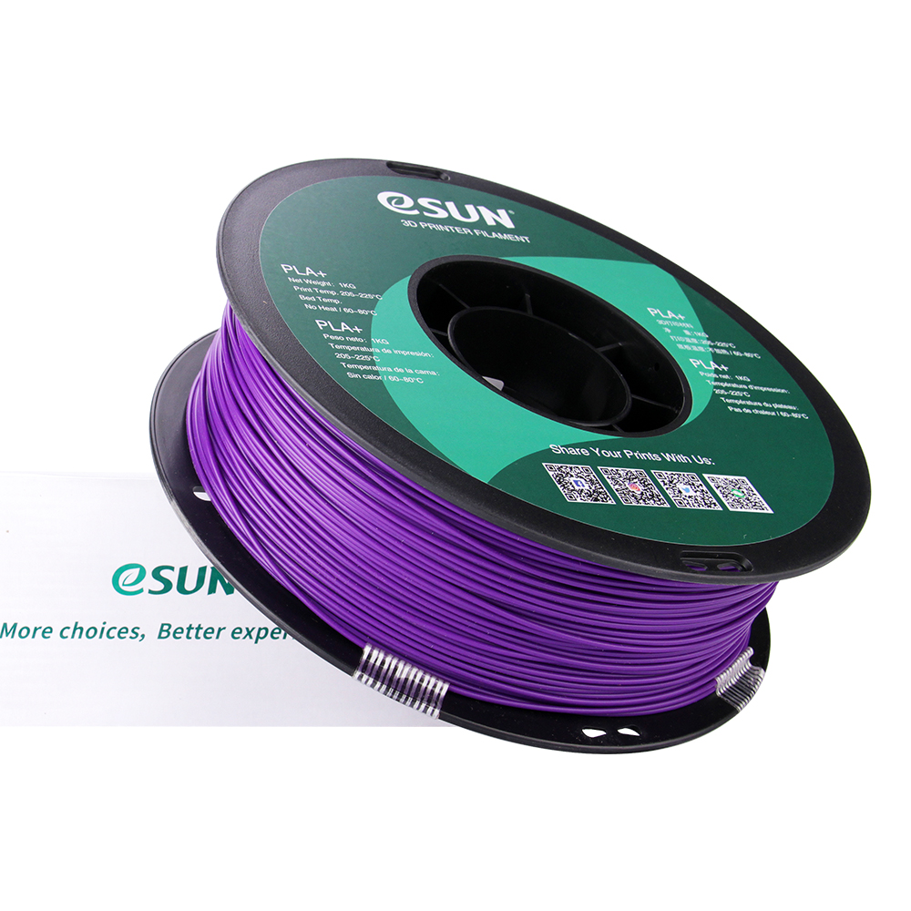 eSUN PLA+ 1.75mm 3D Printer Filament - 1kg - Purple | High-Performance, Durable PLA - Image 3