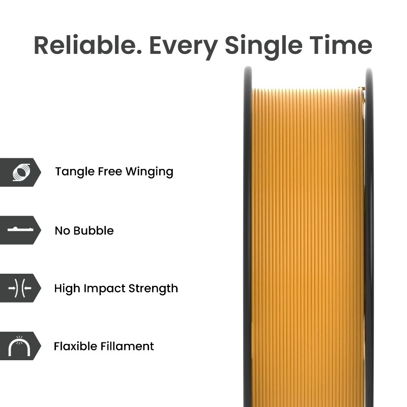 AlmightyFila PLA+ 3D Printing Filament (Mango) | 1.75mm, 1kg - Image 4