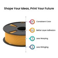 AlmightyFila 3D Printer Filaments PLA+ MANGO 1.75 MM / 1 KG