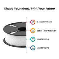 AlmightyFila 3D Printer Filaments PLA+ MARBLE WHITE 1.75MM / 1 KG