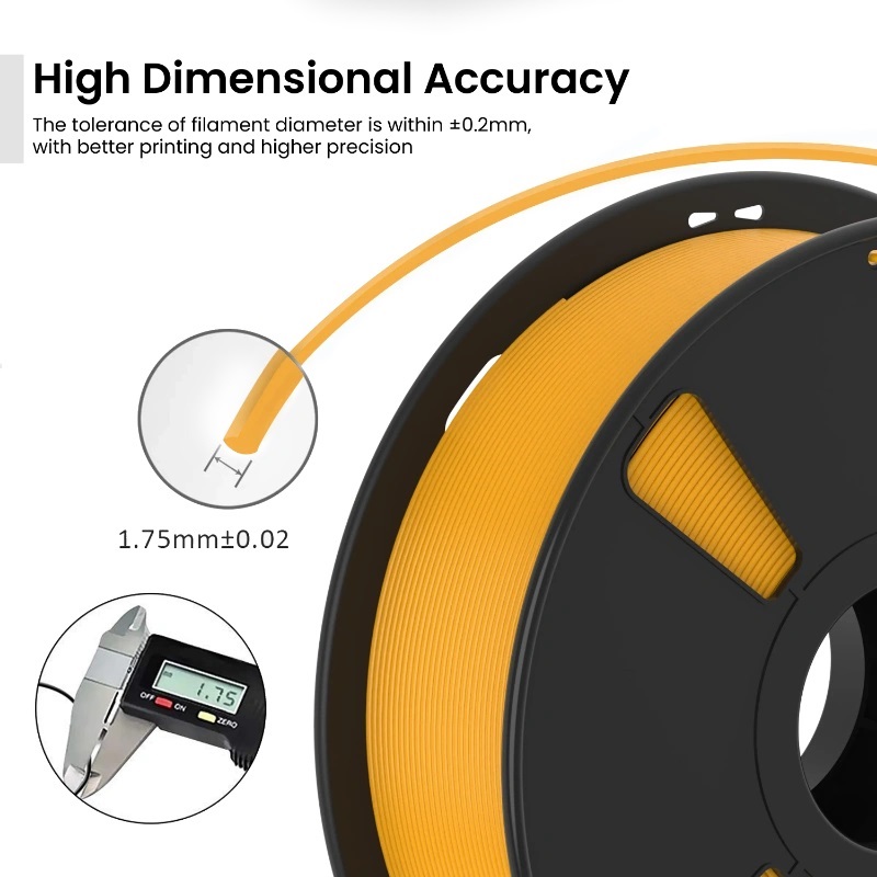 AlmightyFila PLA+ 3D Printing Filament (Mango) | 1.75mm, 1kg - Image 2