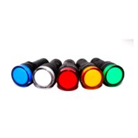 White AC/DC 6V 30mm AD16-30DS LED Power Pilot Signal Indicator Lamp IP65 Panel Mount